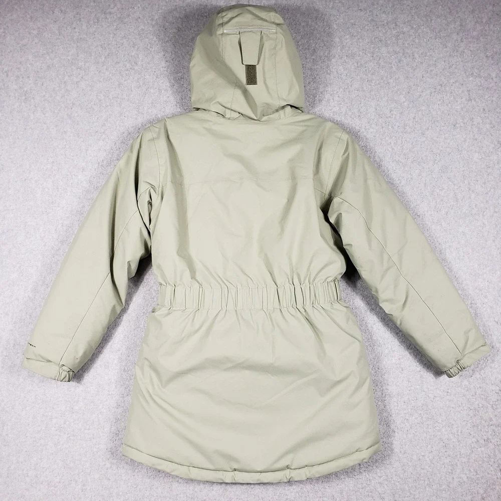 Columbia Girls M 10/12‎ Sage Green Omni-Heat Parka Gorpcore Winter Jacket Hooded